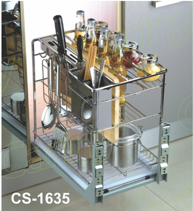 Giá dao thớt inox sợi Cariny CS-1635