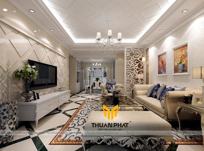 Phòng Khách Chung Cư Tân Cổ Điển