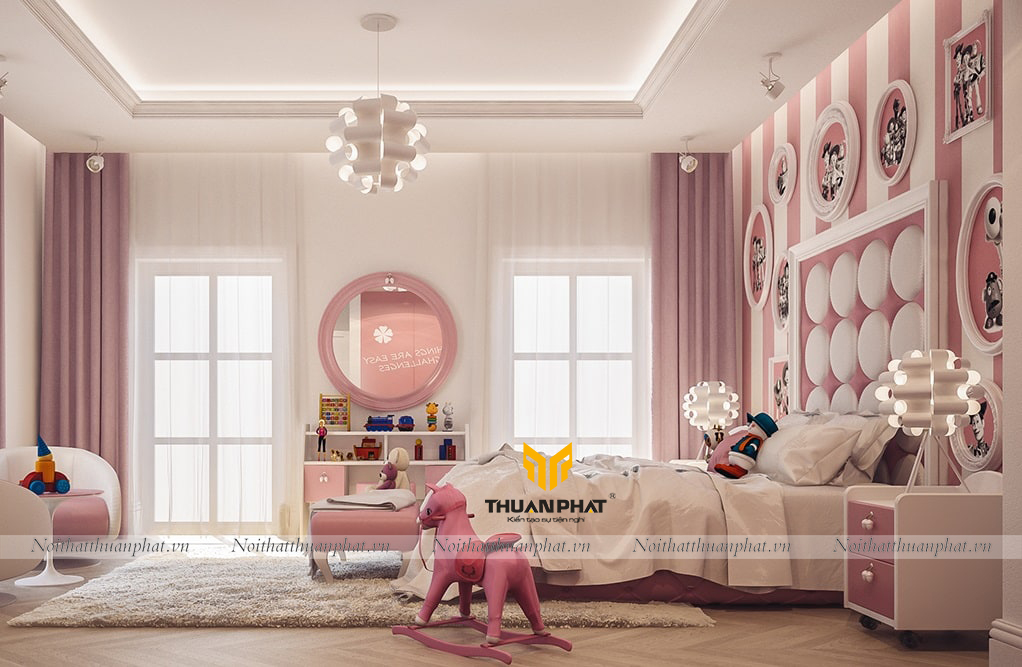 Phòng Ngủ Cho Bé Gái  PN 019