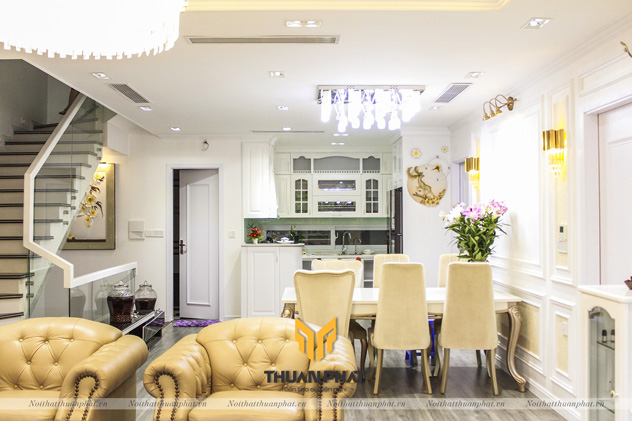 Nội thất biệt thự chị Huyền - KĐT Hồ Xương Rồng, TP.Thái Nguyên