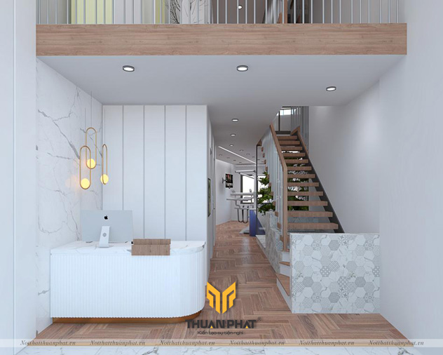 Nội thất nhà phố 5 tầng kết hợp kinh doanh phòng khám nha khoa