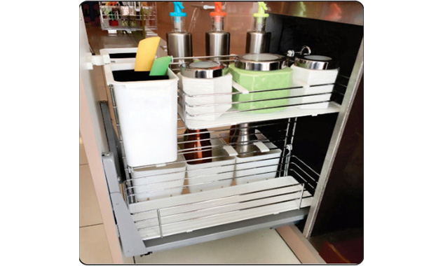 Giá dao thớt nan dẹt inox bóng MB 300