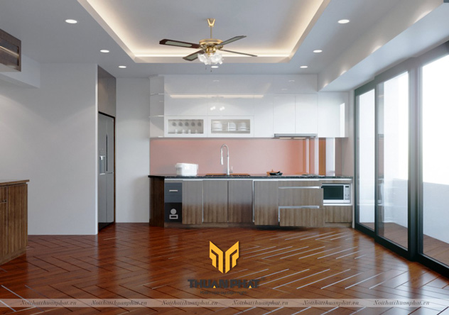 Tủ Bếp Acrylic Chữ I