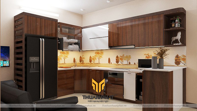 Tủ Bếp Acrylic AC115