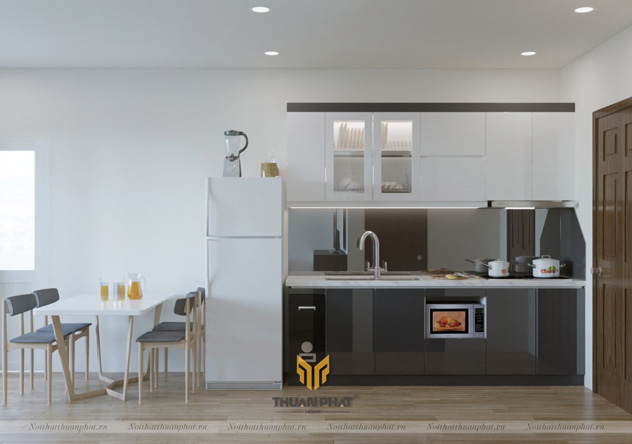 Tủ Bếp Acrylic cho căn hộ VinHome Smart City