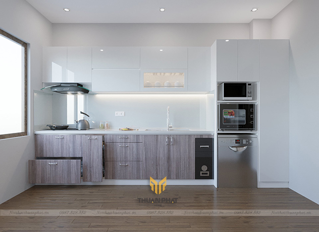 Tủ Bếp Acrylic AC205