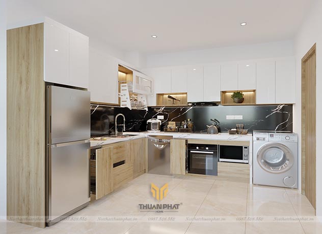 Tủ bếp nhựa Acrylic AC304