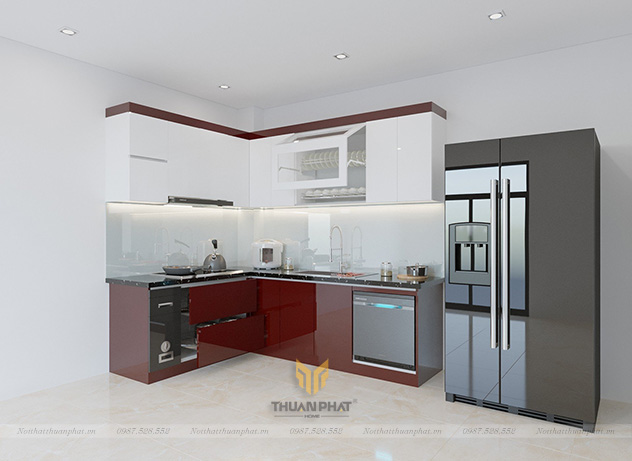 Tủ Bếp Acrylic AC312 nhỏ xinh