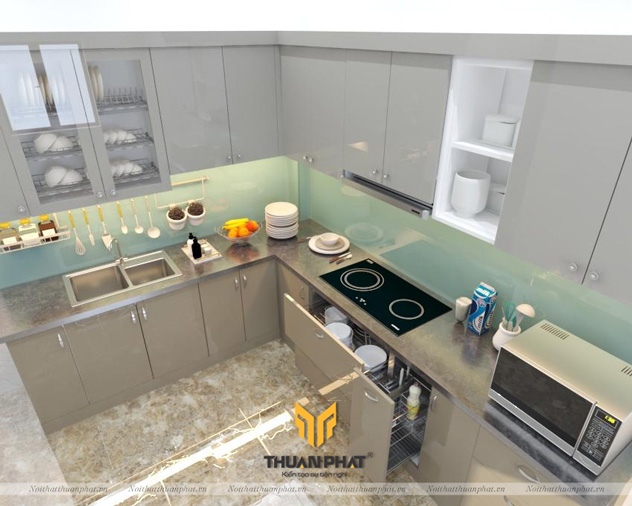 Tủ Bếp Acrylic AC72