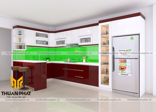 Tủ bếp Acrylic 08