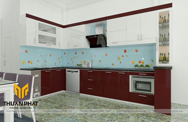 Tủ bếp Acrylic 21