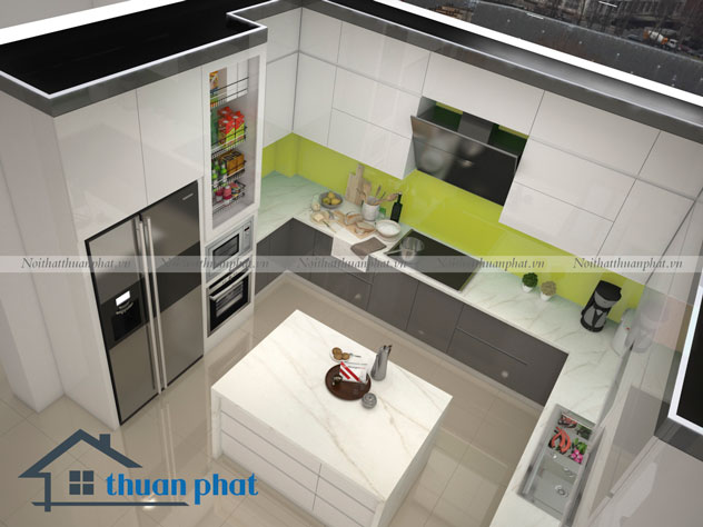 Tủ bếp Acrylic 30