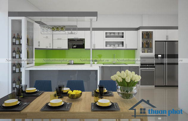 Tủ bếp Acrylic 31