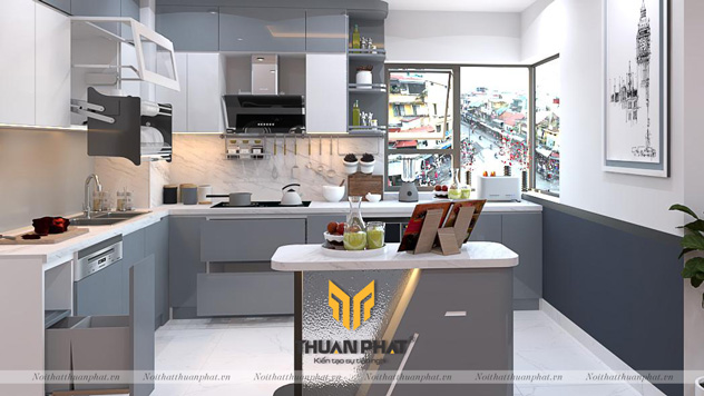 Tủ Bếp Acrylic AC44