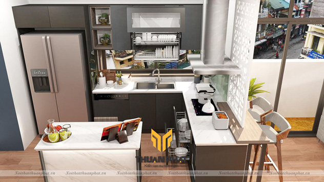 Tủ Bếp Acrylic AC47