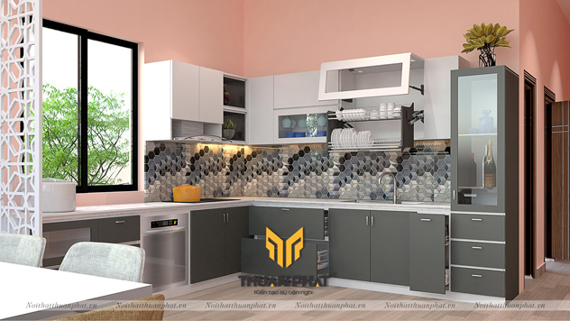 Tủ Bếp Acrylic AC48