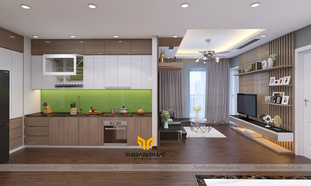 Tủ bếp Melamine ME06