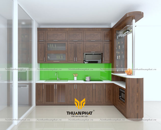 Tủ bếp Óc Chó OC02