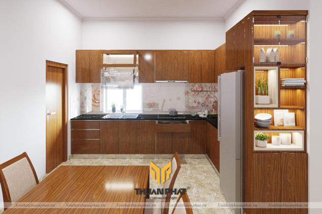 Tủ bếp inox cánh Acrylic ACI29