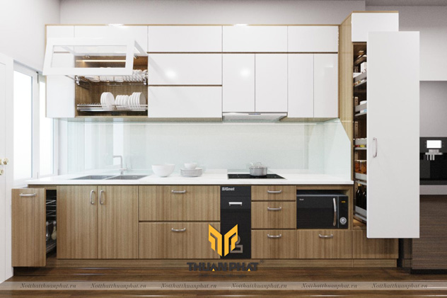 Tủ bếp inox cánh Acrylic ACI30