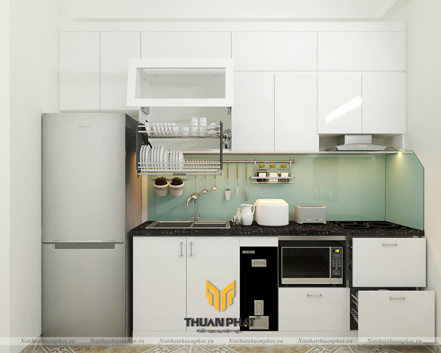 Tủ bếp inox cánh Acrylic ACI33