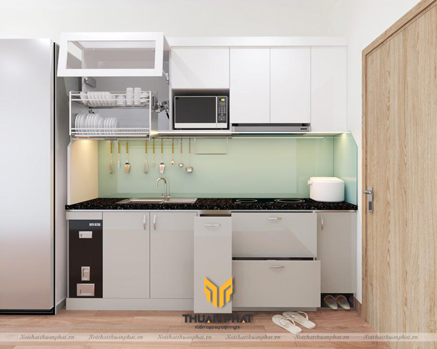 Tủ bếp inox cánh Acrylic ACI35