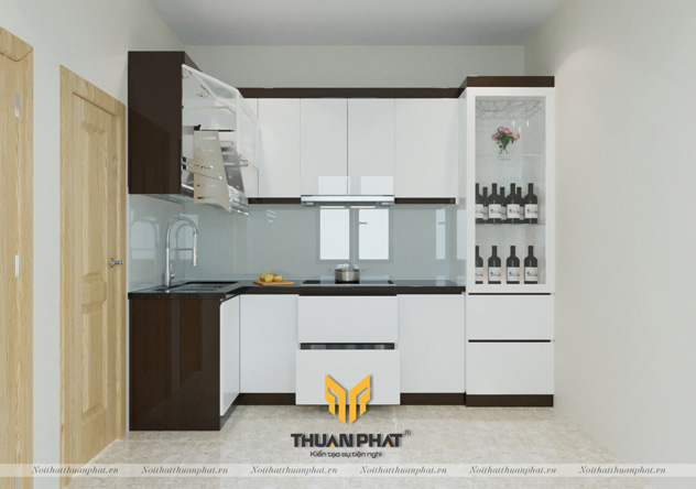 Tủ bếp inox cánh Acrylic ACI66