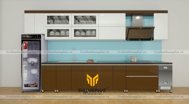 Tủ bếp Inox cánh Acrylic ACI01