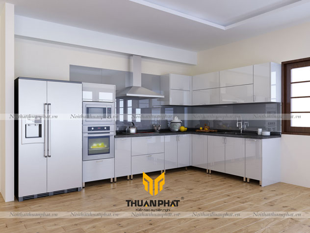 Tủ bếp inox cánh Acrylic ACI15