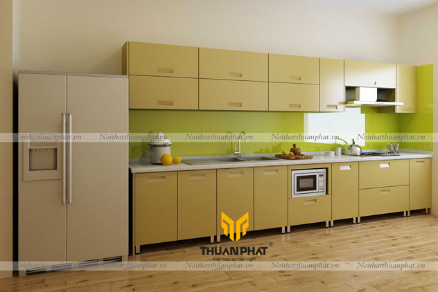 Tủ bếp inox cánh Acrylic ACI16