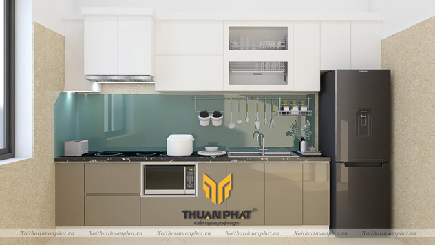 Tủ bếp inox cánh Acrylic ACI26