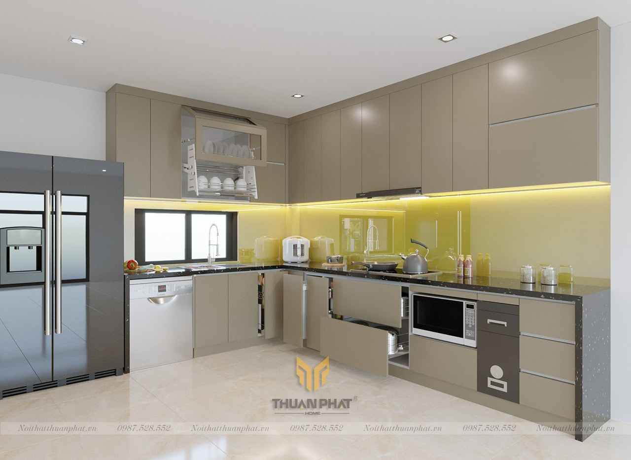 Tủ bếp Laminate Lacquered LA31