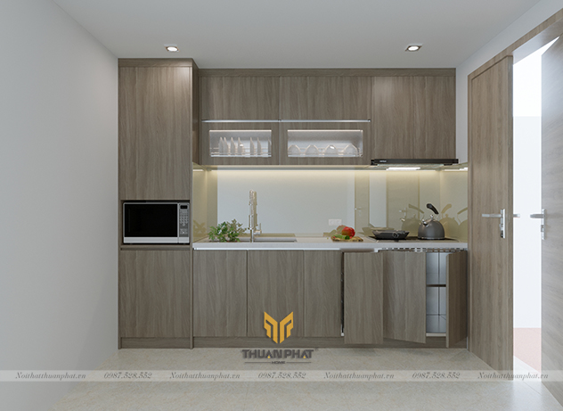 Tủ bếp Melamine hiện đại ME25