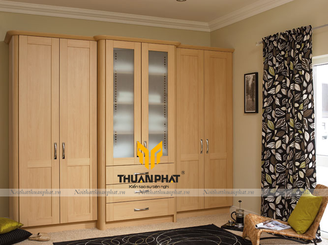 Tủ áo gỗ tự nhiên TA - 02